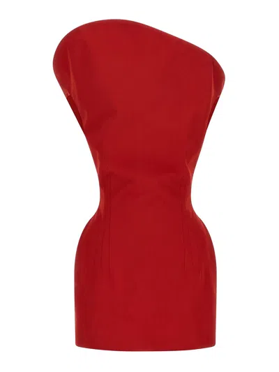 Magda Butrym 32 Dress In Red