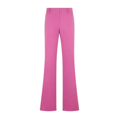 Magda Butrym Violet Wool Pants In Pink & Purple