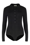 Magda Butrym Viscose Bodysuit In Black