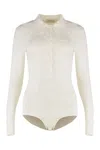 Magda Butrym Viscose Bodysuit In White