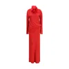 Magda Butrym Multicolor Viscose Casual Dress In Red