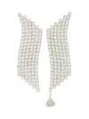 Magda Butrym Women's Cyrstal Wave Earrings In Silver