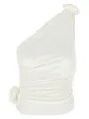 Magda Butrym Jersey One Shoulder Flower Top
