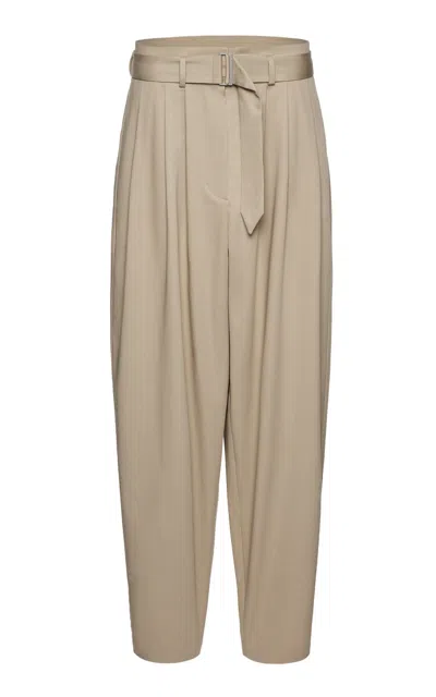 Magda Butrym Wide Leg Cotton Pants In Nude