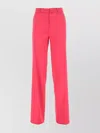 Magda Butrym Wide-leg Pant In Stretch Polyester Blend In Pink