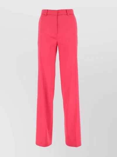 Magda Butrym Wide-leg Pant In Stretch Polyester Blend In Pink