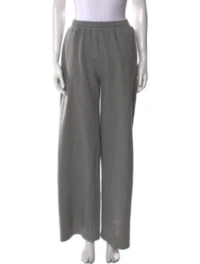 Pre-owned Magda Butrym Wide Leg Pants In Gray