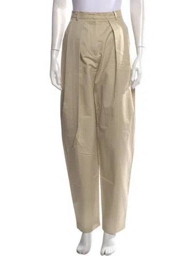 Pre-owned Magda Butrym Wide Leg Pants In Neutrals