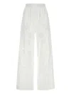 Magda Butrym Pantalone Dalla Gamba Ampia In Popeline Bianco  Donna In White