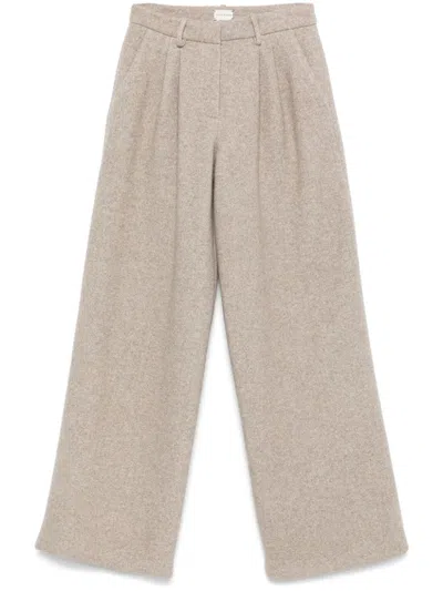 Magda Butrym Wide-leg Tailored Trousers In Neutrals