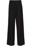 Magda Butrym Silk Wide-leg Tailored Trousers In Black