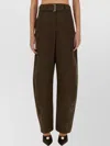 Magda Butrym Wide-leg Trousers And Belt In Brown