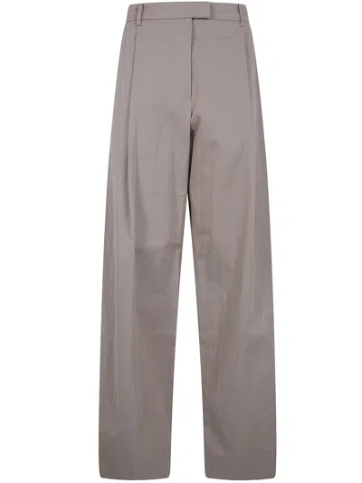 Magda Butrym Wide Leg Trousers In Neutral