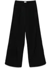 Magda Butrym Wide-leg Wool Trousers In Black