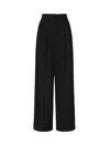 Magda Butrym Wide Wool Trousers In Black