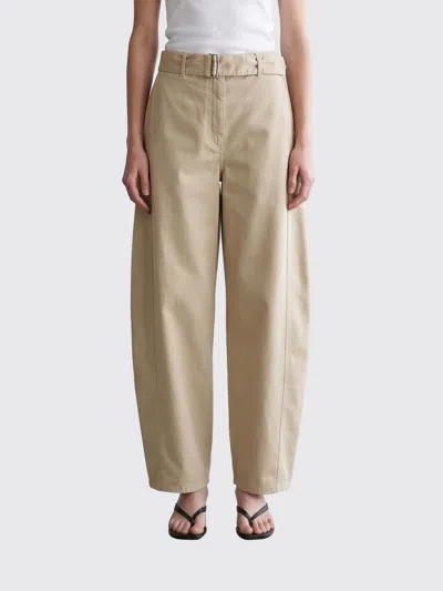 Magda Butrym Wide-leg Baggy Cotton Trousers With An Adjustable Belt In Animal Print