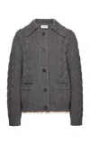 Magda Butrym Wire Knitted Cardigan In Grey