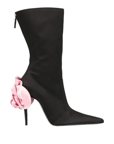 Magda Butrym Woman Ankle Boots Black Size 7.5 Textile Fibers