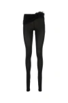 Magda Butrym High-waist Tie Fitted Leggings In Black