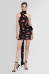 Magda Butrym Dress In Black Polyamide In Black