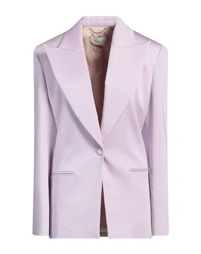 Magda Butrym Woman Blazer Lilac Size 6 Lyocell, Cotton, Elastane In Gold