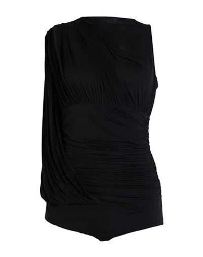 Magda Butrym Woman Bodysuit Black Size 8 Viscose, Elastane