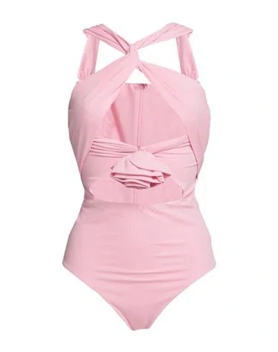 Magda Butrym Woman Bodysuit Pink Size 6 Viscose, Elastane