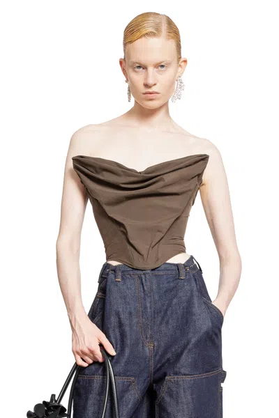 Magda Butrym Woman Brown Tops