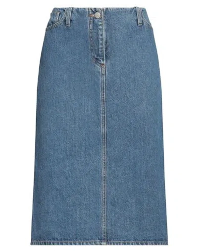 Magda Butrym Woman Denim Skirt Blue Size 8 Cotton