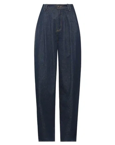 MAGDA BUTRYM MAGDA BUTRYM WOMAN JEANS BLUE SIZE 6 COTTON