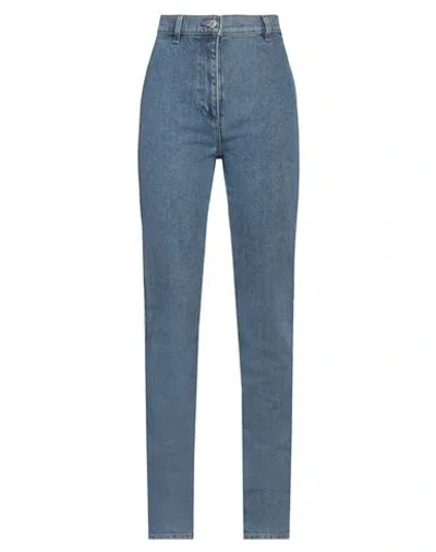 Magda Butrym Woman Jeans Blue Size 6 Cotton, Elastane