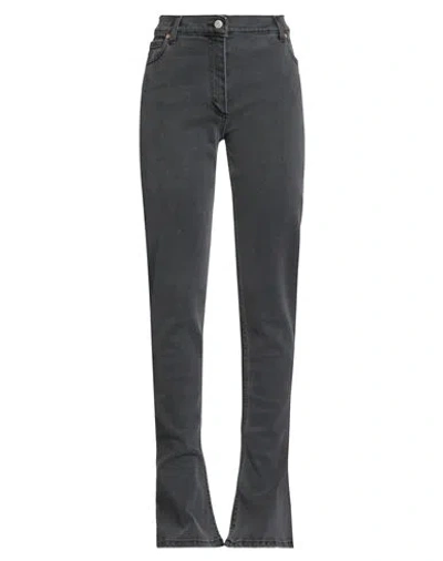 Magda Butrym Woman Jeans Grey Size 8 Cotton, Elastane In Gray