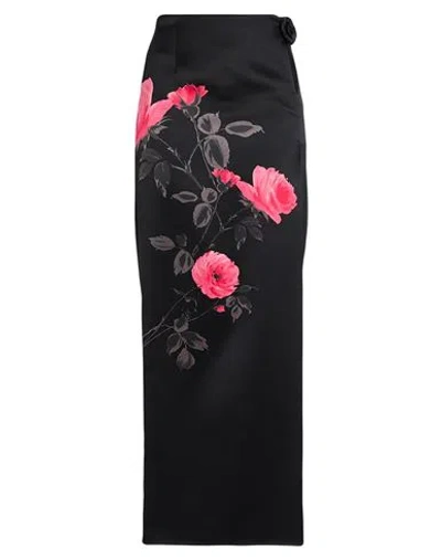 Magda Butrym Woman Maxi Skirt Black Size 2 Wool, Silk