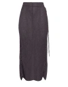 Magda Butrym Woman Maxi Skirt Plum Size 8 Cotton, Polyamide, Silk In Purple