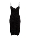Magda Butrym Woman Midi Dress Dark Brown Size 8 Viscose, Elastane