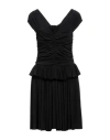Magda Butrym Woman Mini Dress Black Size 10 Viscose, Polyester, Elastane In Black