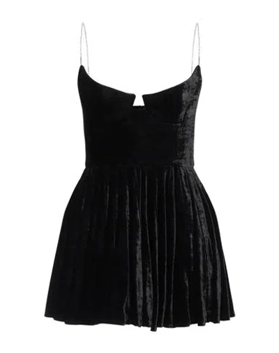 Magda Butrym Woman Mini Dress Black Size 4 Viscose, Nylon, Elastane