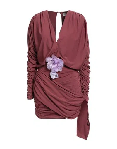 Magda Butrym Woman Mini Dress Burgundy Size 6 Polyamide, Elastane In Red