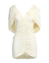 Magda Butrym Woman Mini Dress Ivory Size 6 Viscose, Elastane In White