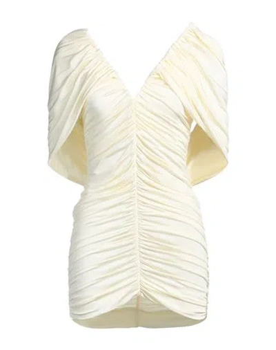 Magda Butrym Woman Mini Dress Ivory Size 6 Viscose, Elastane In White