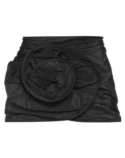 Magda Butrym Woman Mini Skirt Black Size 4 Silk