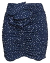 Magda Butrym Woman Mini Skirt Blue Size 6 Viscose, Elastane In Blue