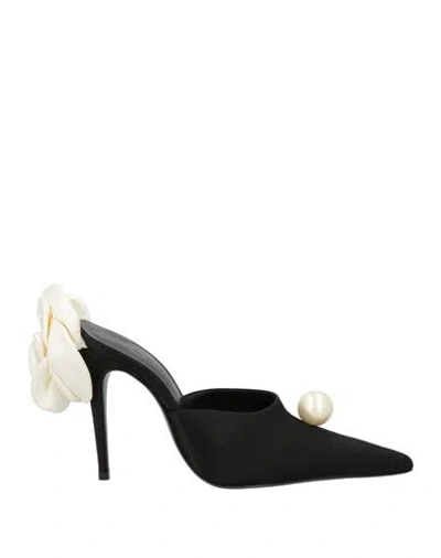 Magda Butrym Woman Mules & Clogs Black Size 6 Viscose, Silk