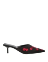 Magda Butrym Woman Mules & Clogs Black Size 8 Viscose, Silk