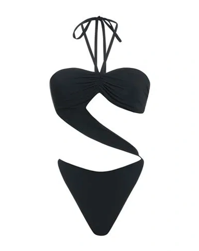 Magda Butrym Woman One-piece Swimsuit Black Size 6 Polyamide, Elastane