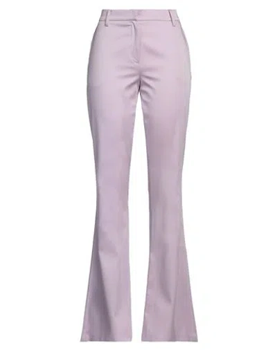Magda Butrym Woman Pants Lilac Size 6 Lyocell, Cotton, Elastane In Purple