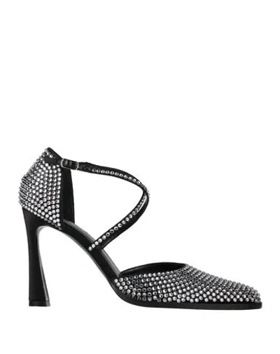 Magda Butrym Woman Pumps Black Size 9 Textile Fibers