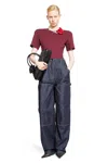 Magda Butrym Magda Burtym Loose Leg Industrial Denim Trousers In Red