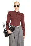 Magda Butrym Long Sleeve Shirt In Red