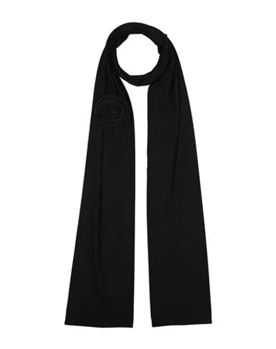 Magda Butrym Woman Scarf Black Size - Viscose, Elastane
